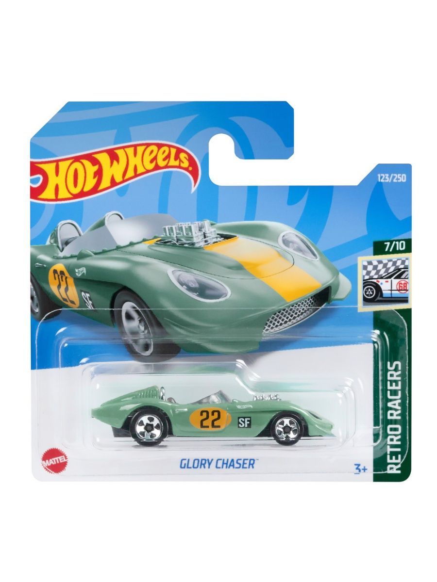 

Машинка Hot Wheels коллекционная (оригинал) GLORY CHASER зеленый, HCT28