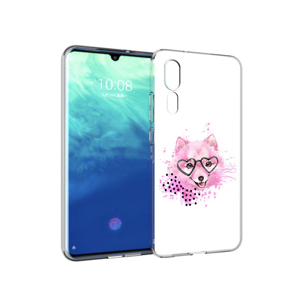 

Чехол MyPads Tocco для ZTE Axon 10 Pro розовый волченок (PT134302.444.585), Прозрачный, Tocco