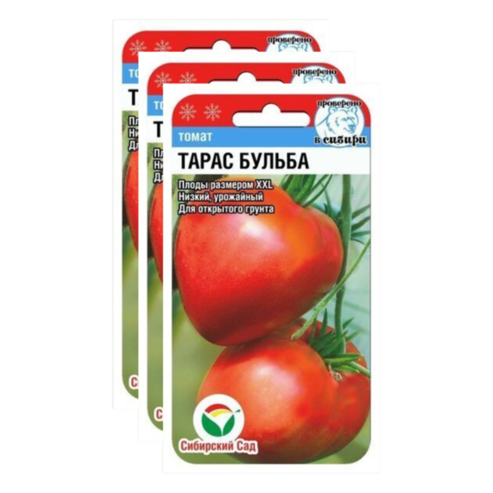 

Семена томат Тарас бульба Сибирский сад 23-02433 3 уп., Томат