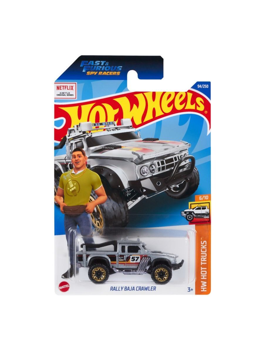 фото Машинка hot wheels коллекционная (оригинал) rally baja crawler серый