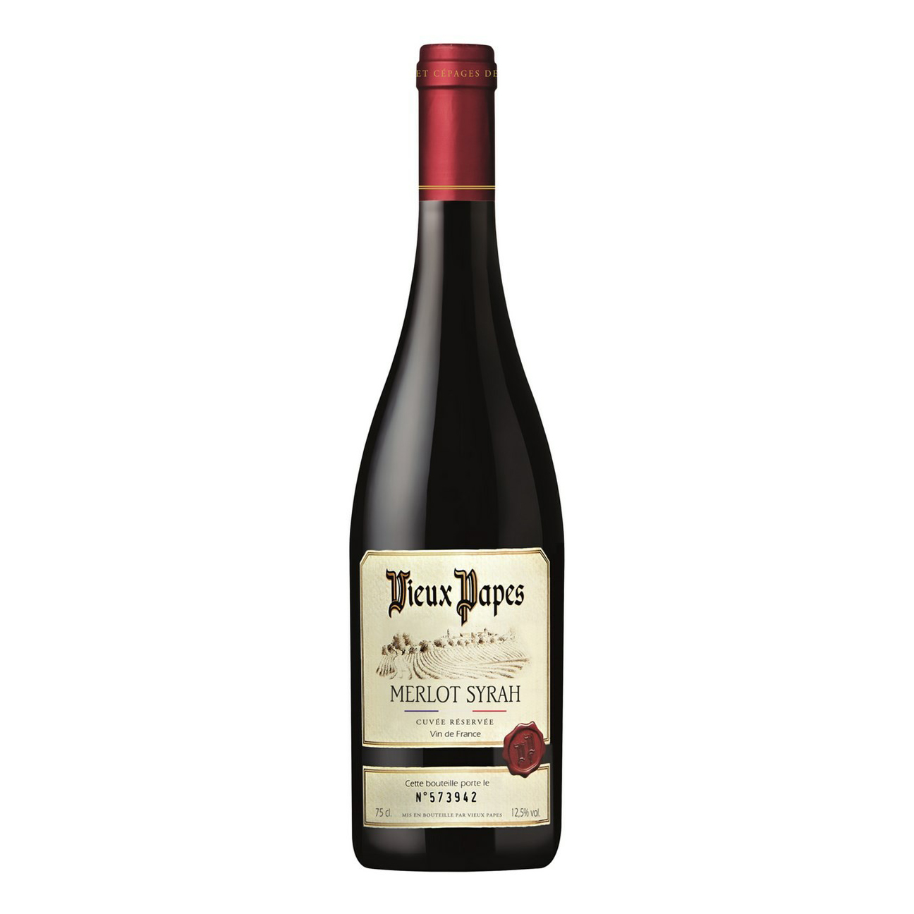 

Вино Castel Freres Malesan Vieux Papes красное сухое 12,5% 0,75 л Франция