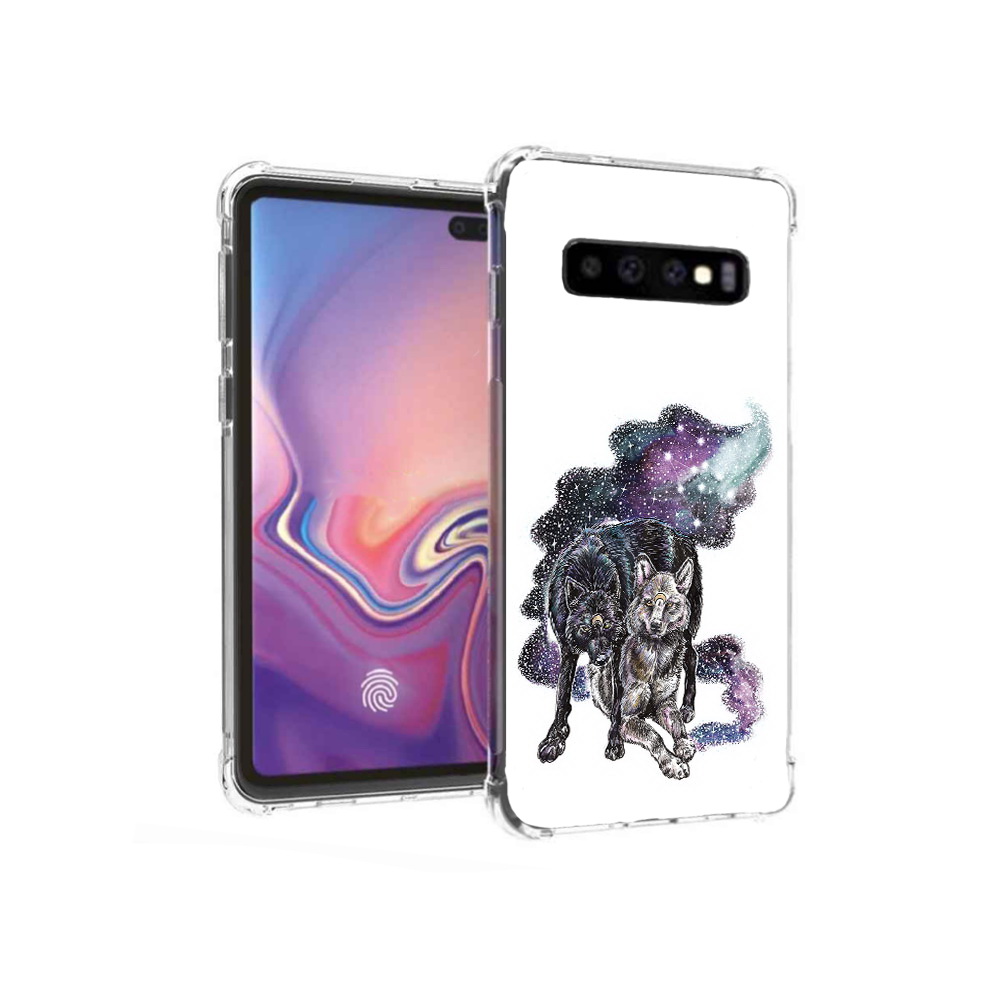 

Чехол MyPads Tocco для Samsung Galaxy S10+ звездные волки (PT125670.500.352), Прозрачный, Tocco