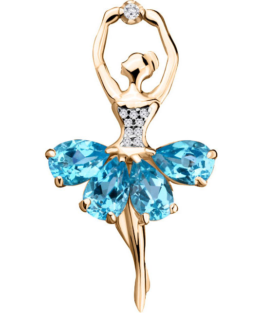 

Брошь женская Aquamarine 7263305A-S-g-a из серебра, гранат/фианит, 7263305A-S-g-a