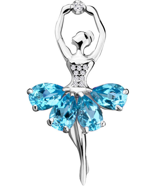 

Брошь женская Aquamarine 7263305A-S-a из серебра, гранат/фианит, 7263305A-S-a