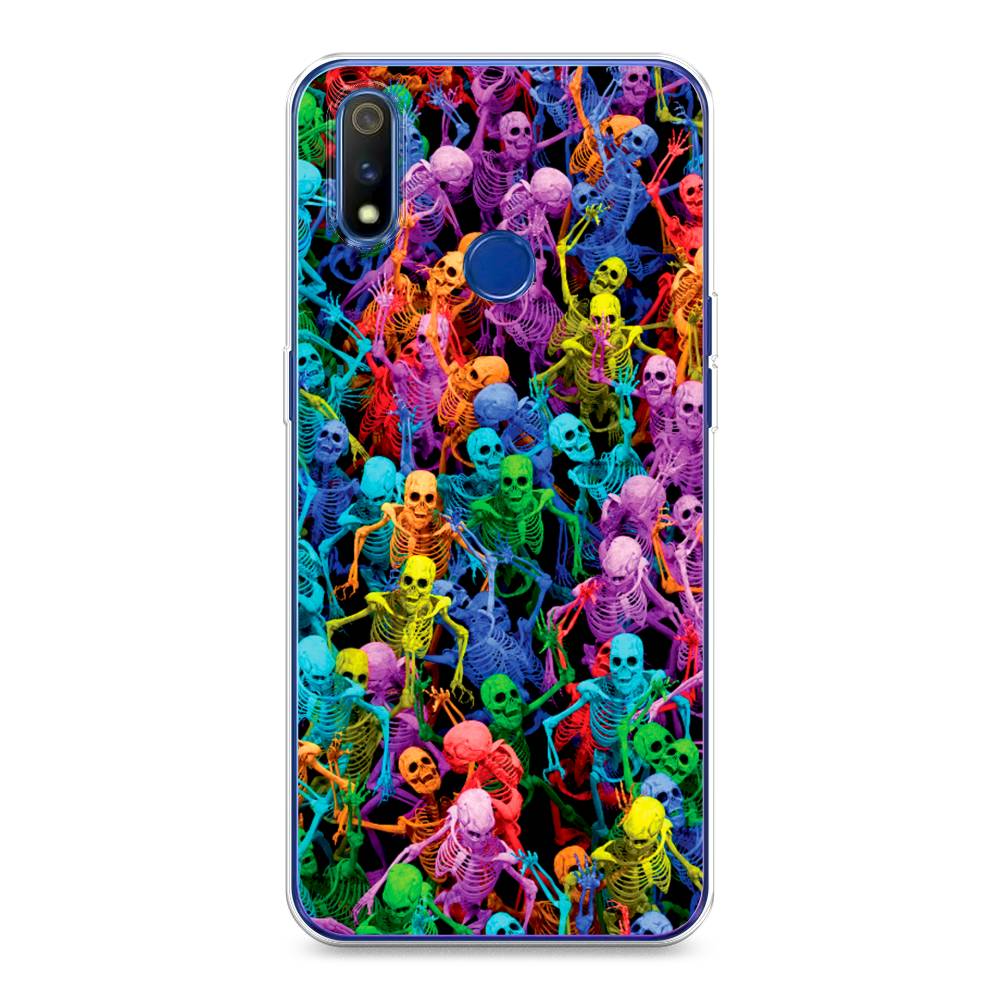 

Чехол на Realme 3 Pro "Вечеринка скелетов", Фиолетовый;желтый;оранжевый, 251250-6