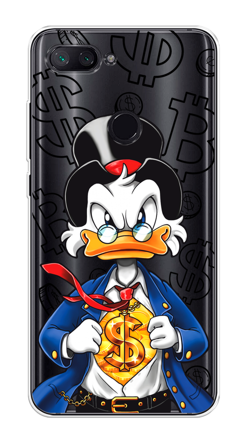 

Чехол на Xiaomi Mi 8 Lite "Scrooge Goldman", Черный;белый;синий, 34550-1