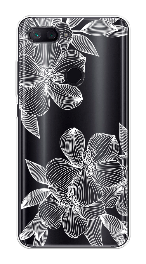 

Чехол на Xiaomi Mi 8 Lite "Крокус", Белый;прозрачный, 34550-1