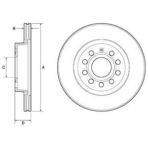 

Тормозной диск DELPHI BG3832C
