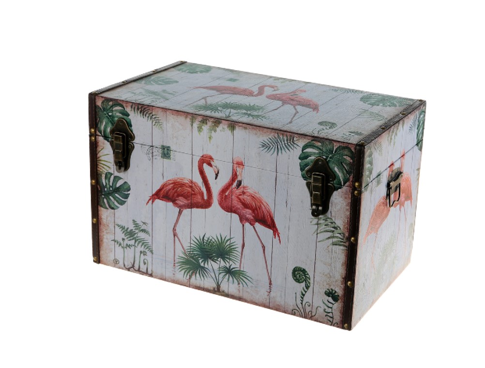 Сундук декоративный Grand Forest Фламинго 51 x 31 x 32 см