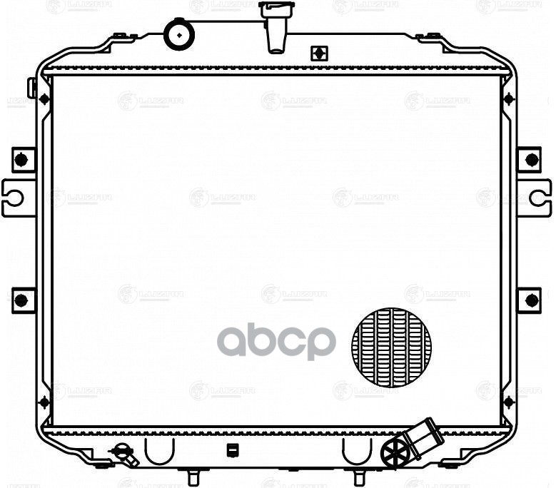 

Радиатор Охл. Для А/М Hyundai H-100 Porter Ii (04-) (Lrc 0818) LUZAR арт. LRC0818