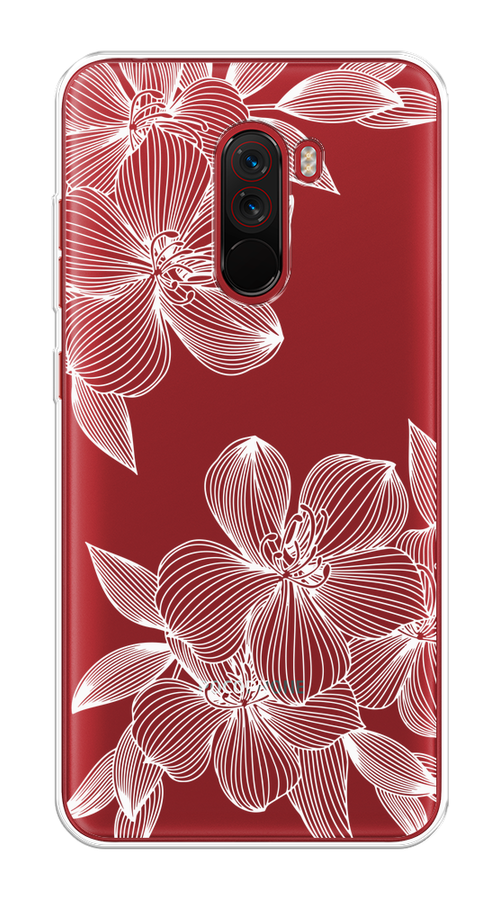 

Чехол на Xiaomi Pocophone F1 "Крокус", Белый;прозрачный, 34450-1