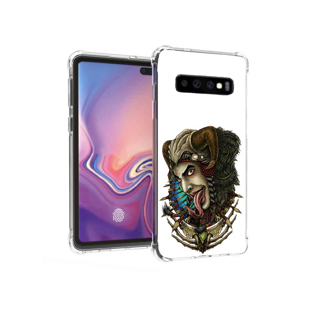 

Чехол MyPads Tocco для Samsung Galaxy S10+ длинный язык (PT125670.500.330), Прозрачный, Tocco