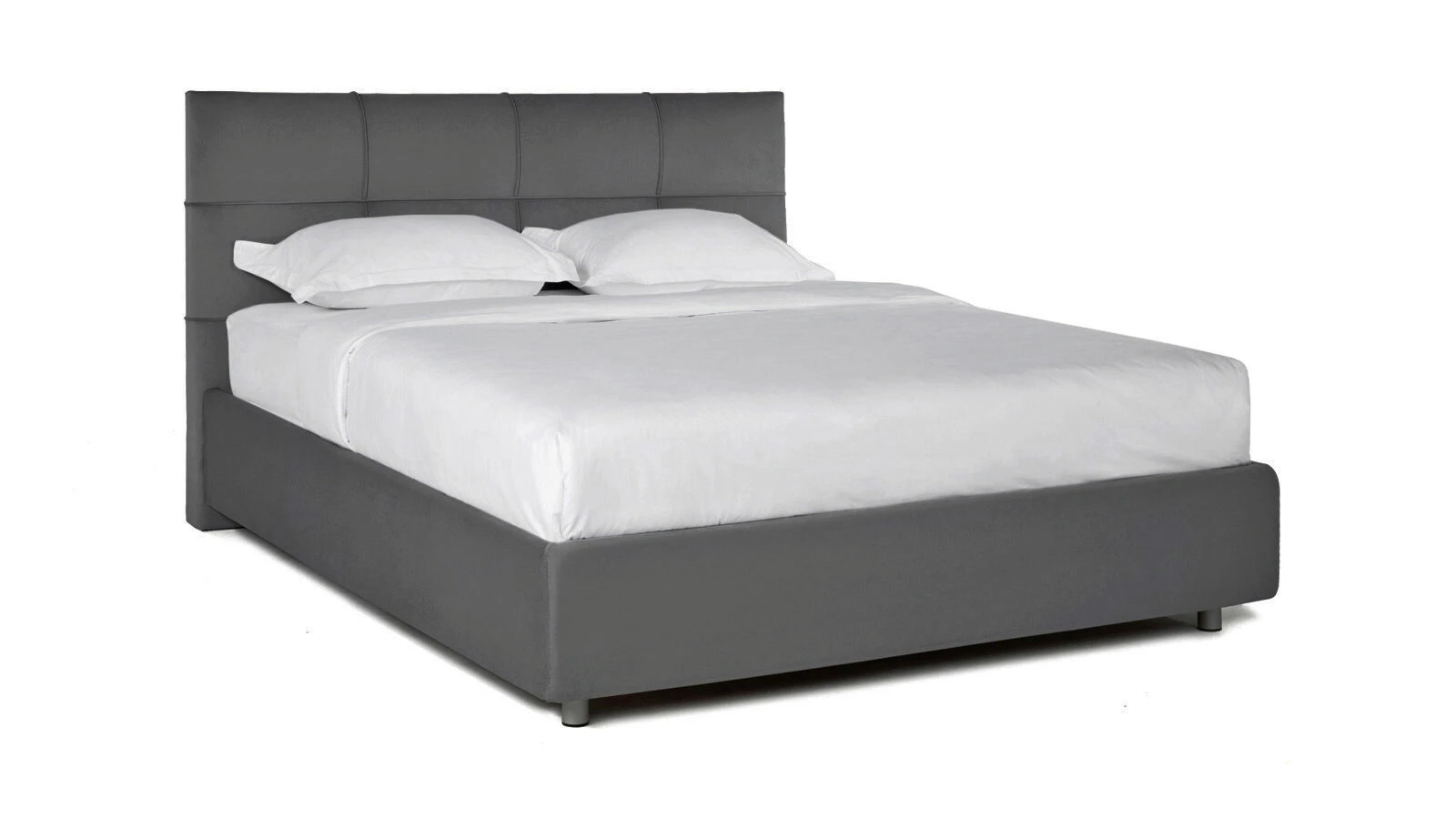 

Кровать Аскона с ПМ ELISA Тк. Sky Velvet 16 180х200, Серый, ELISA