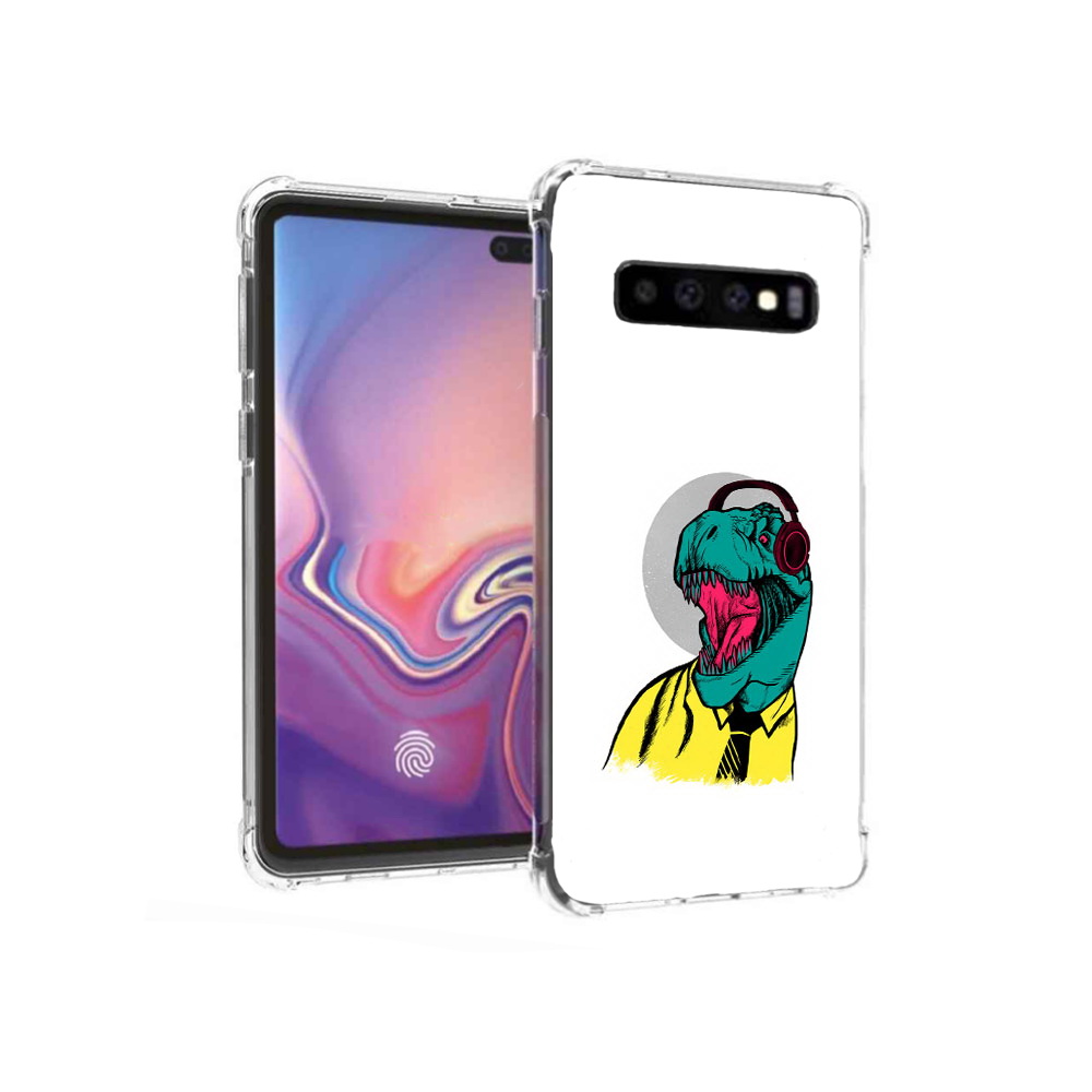 

Чехол MyPads Tocco для Samsung Galaxy S10+ дино (PT125670.500.326), Прозрачный, Tocco