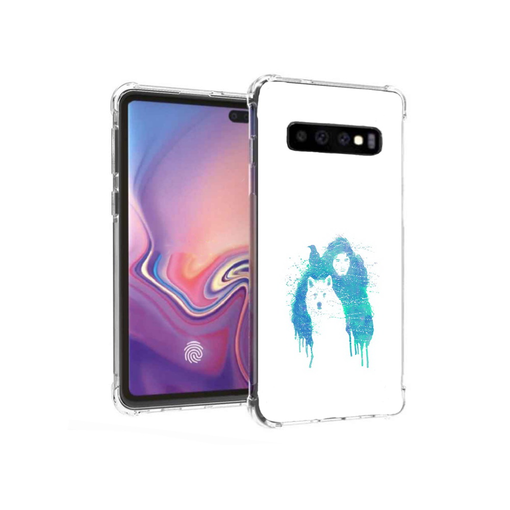 

Чехол MyPads Tocco для Samsung Galaxy S10+ джон сноу (PT125670.500.323), Прозрачный, Tocco