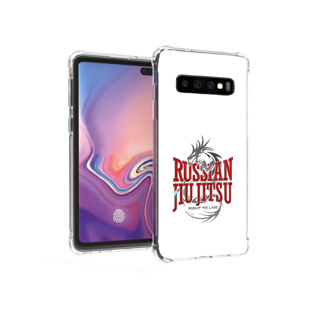 

Чехол MyPads Tocco для Samsung Galaxy S10+ джиу джитсу (PT125670.500.321), Прозрачный, Tocco