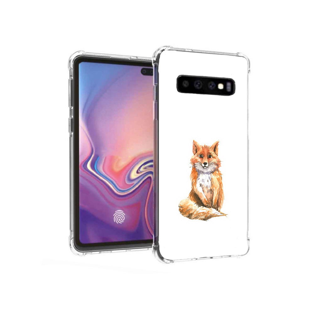 

Чехол MyPads Tocco для Samsung Galaxy S10+ детская лиса (PT125670.500.320), Прозрачный, Tocco