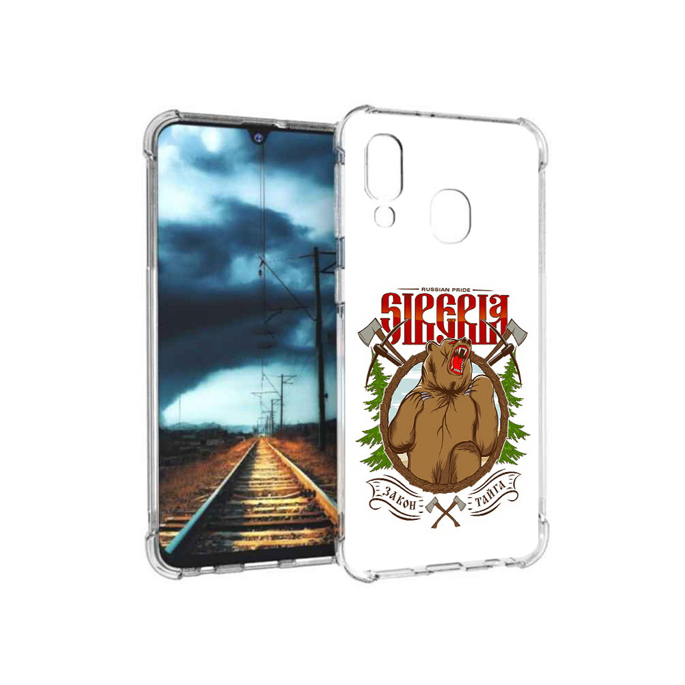 

Чехол MyPads Tocco для Samsung Galaxy A40 Тайга (PT128655.504.168), Прозрачный, Tocco