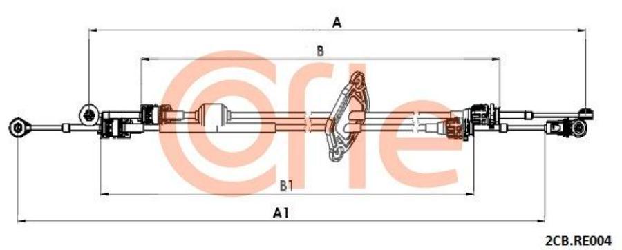 

Трос КПП RENAULT Master (6-КПП) 14- 1шт