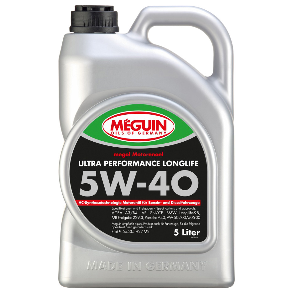 Моторное масло Meguin Megol Motorenoel Ultra Performance Longlife 5W40 Cf/Sn B4/A3