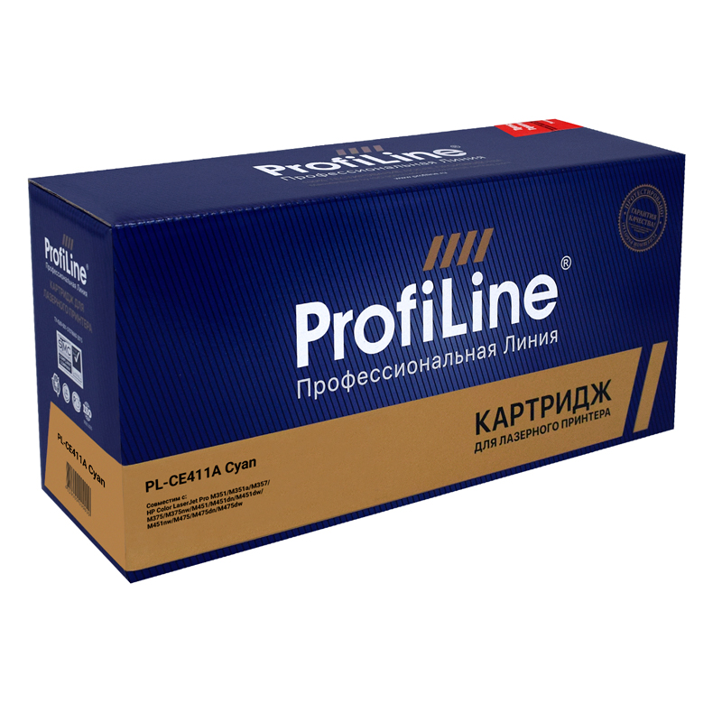 

Картридж для лазерного принтера Profiline PL-CE411A (PL-CE411A) голубой, совместимый, PL-CE411A