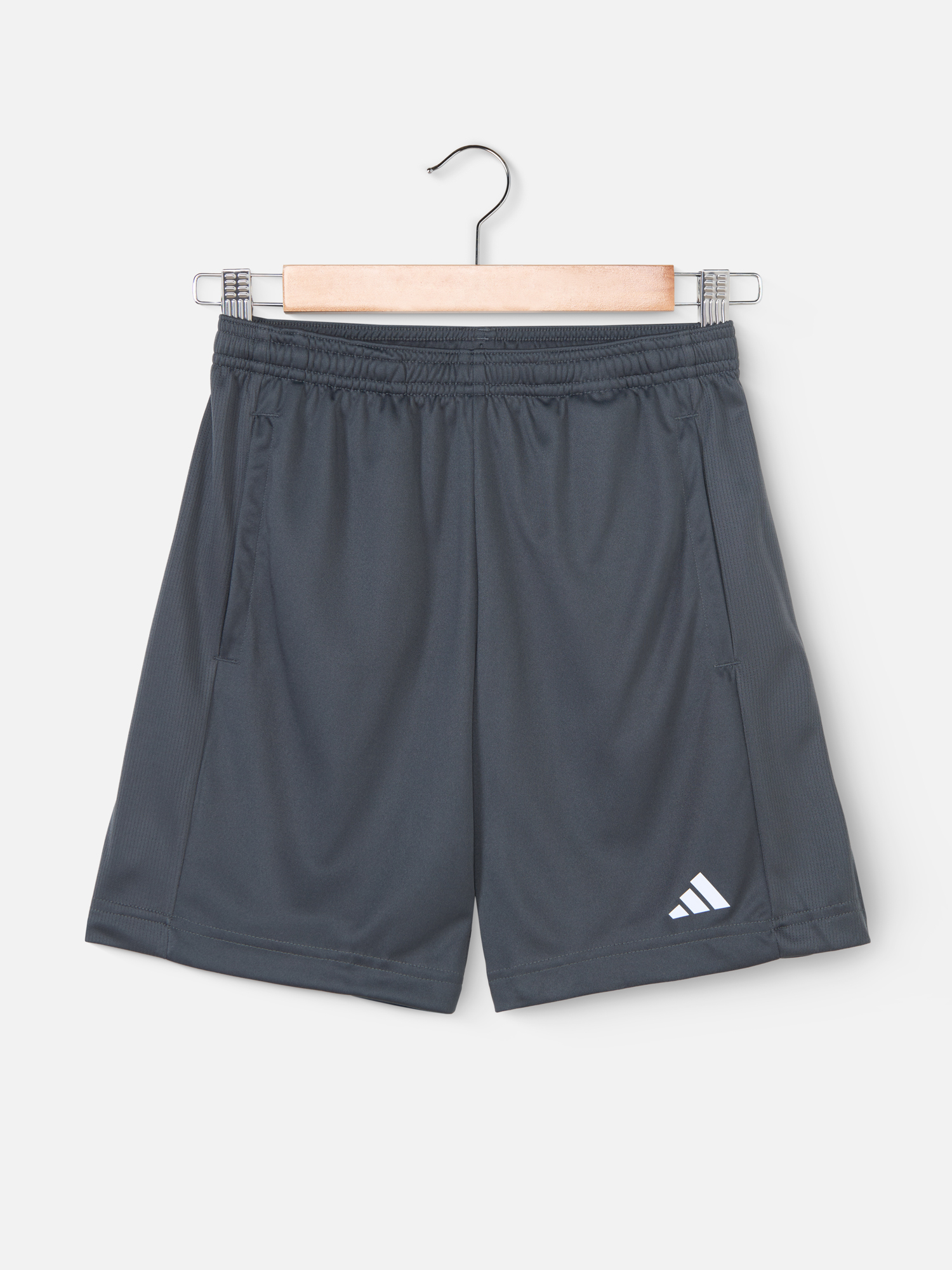 

Шорты Adidas для мальчиков, IW0848, тёмно-серые ABZU, размер 152, Серый, IW0848