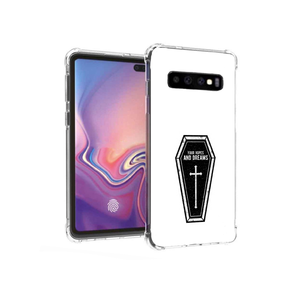 

Чехол MyPads Tocco для Samsung Galaxy S10+ гроб с мечтами (PT125670.500.299), Прозрачный, Tocco