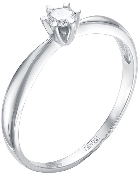 

Кольцо из белого золота с бриллиантом р.18 Vesna jewelry 1608-251-00-00, 1608-251-00-00