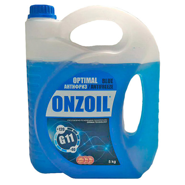 фото Антифриз 10кг - готовый синий, blue optimal g11 onzoil afblue10onzoil