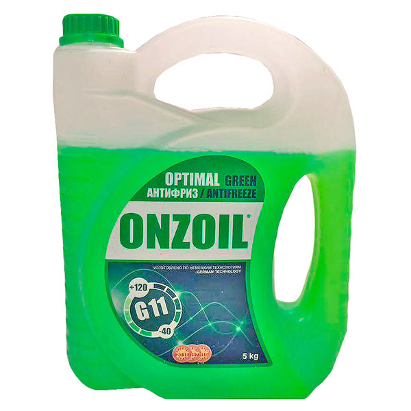Антифриз 10кг - Готовый Зеленый, Green Optimal G11 ONZOIL AFGREEN10ONZOIL
