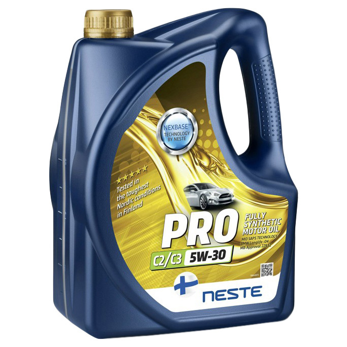 Моторное масло Neste Oil синтетическое Pro C2/C3 5W30 4л