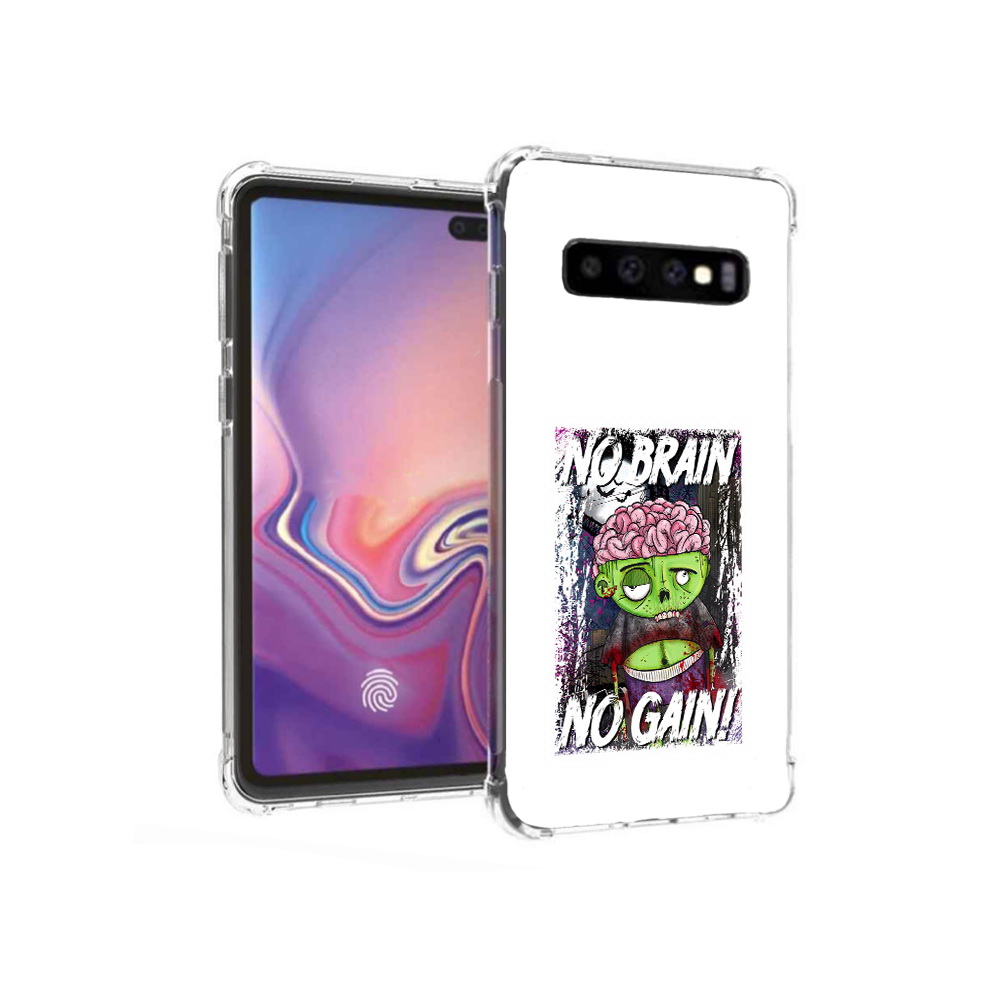 

Чехол MyPads Tocco для Samsung Galaxy S10+ глупый зомби (PT125670.500.289), Прозрачный, Tocco