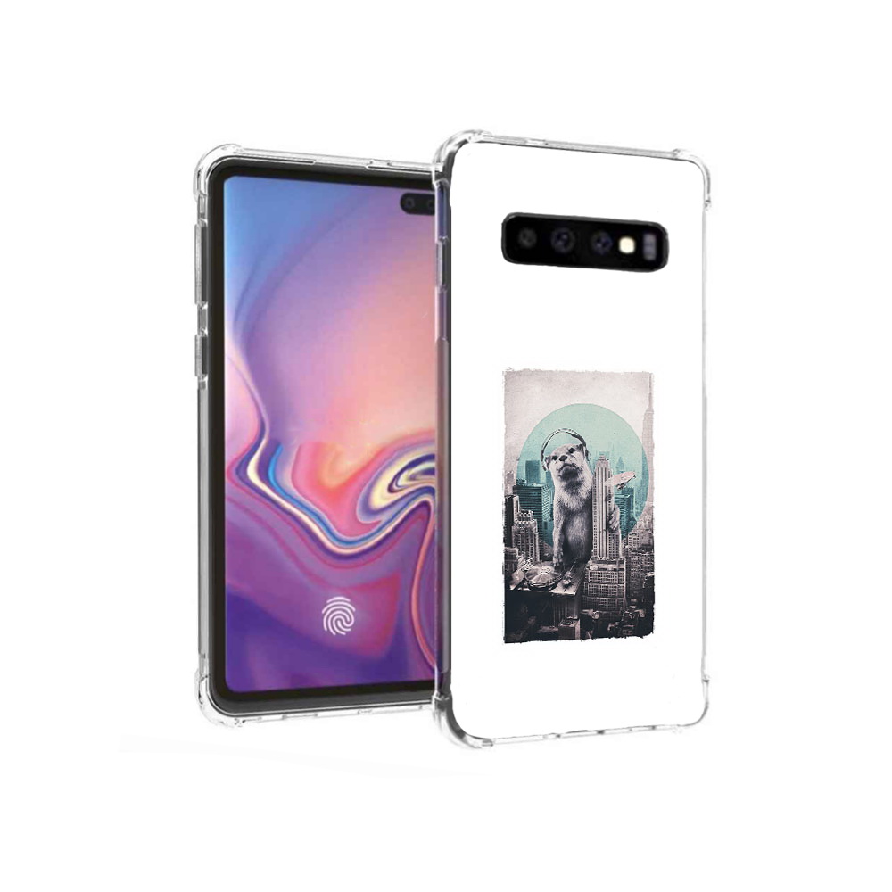 Чехол MyPads Tocco для Samsung Galaxy S10+ выдра в городе (PT125670.500.283)