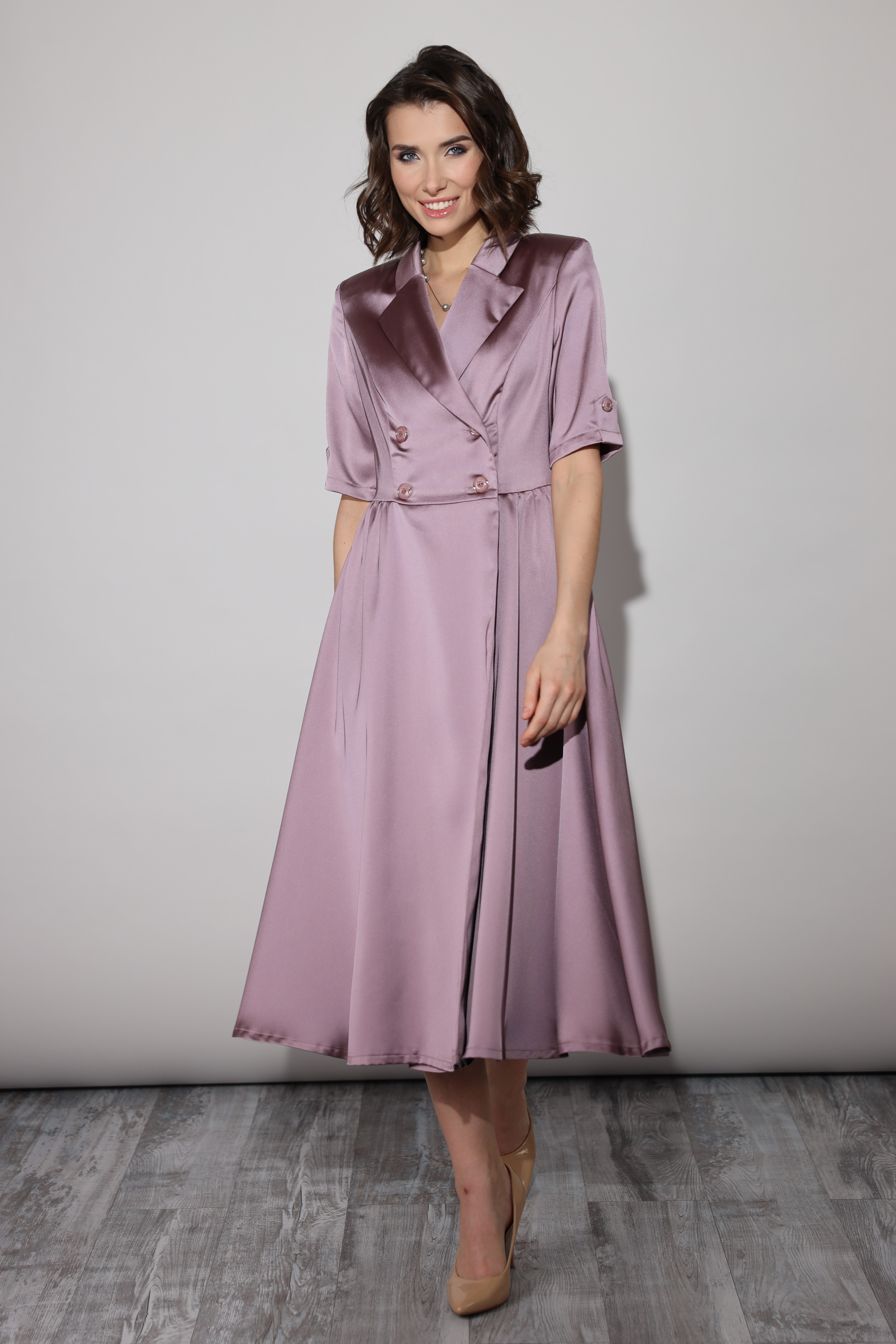 Платье женское Vladi Collection 3092-41 фиолетовое 42 RU