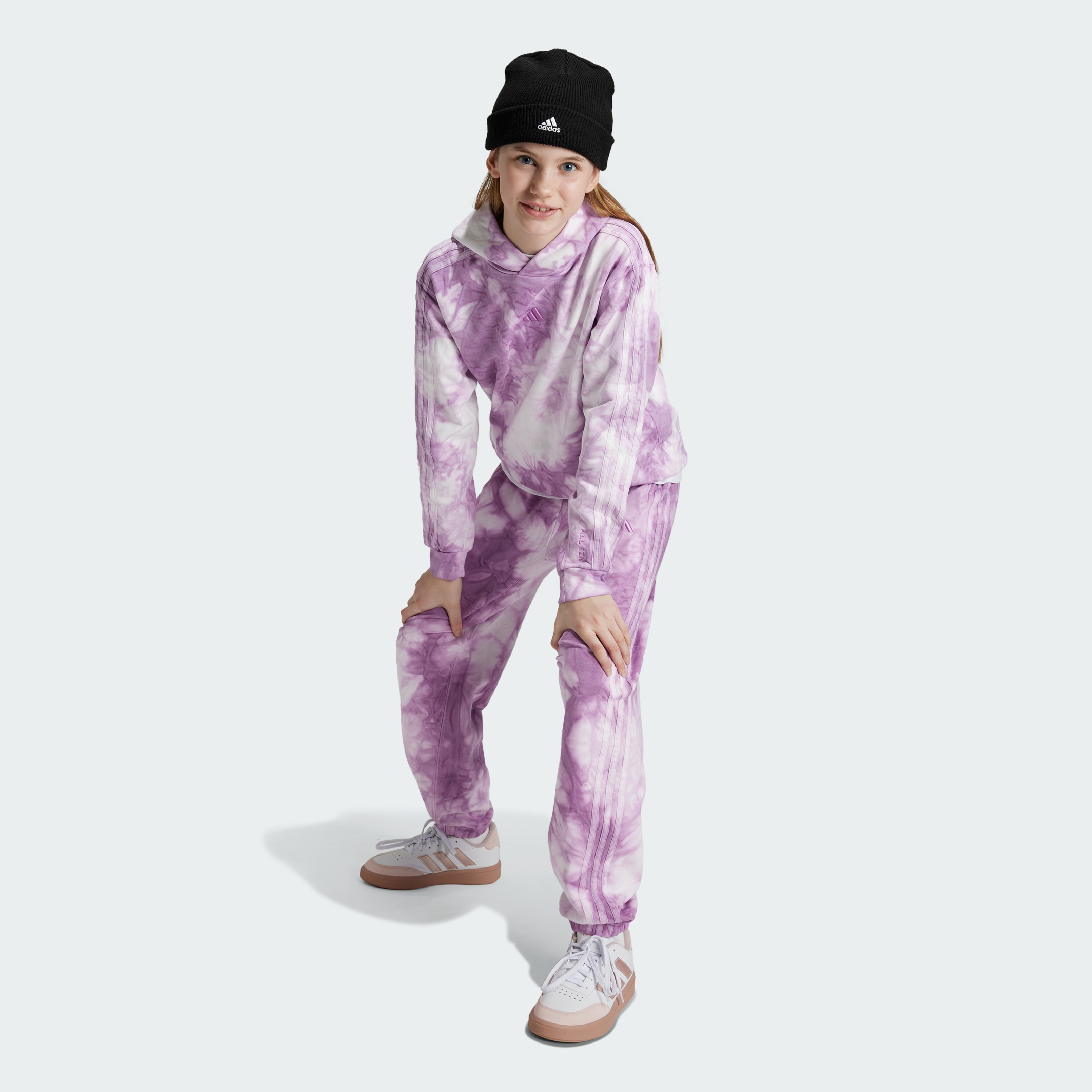 

Худи Adidas для девочек, IY7839, сиреневое AFAL, размер 140, Фиолетовый, IY7839