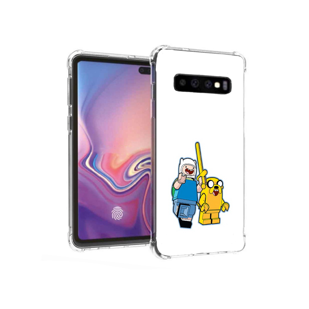 

Чехол MyPads Tocco для Samsung Galaxy S10+ время приключений лего (PT125670.500.274), Прозрачный, Tocco