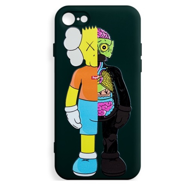 

Чехол для iPhone 7/8/SE (2020) Silicone WS с принтом "kaws" черный, Чехол iPhone 7/8/SE (2020) Silicone WS с принтом "kaws" черный