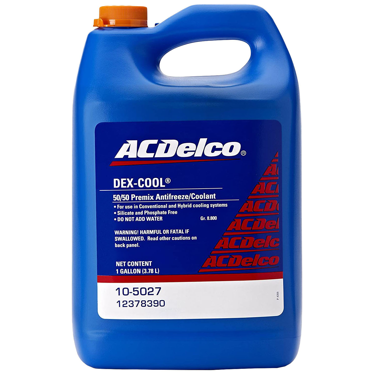 Антифриз ACDelco 105027 378 л Dex-Cool 5050 Premix оранжевый 4480₽