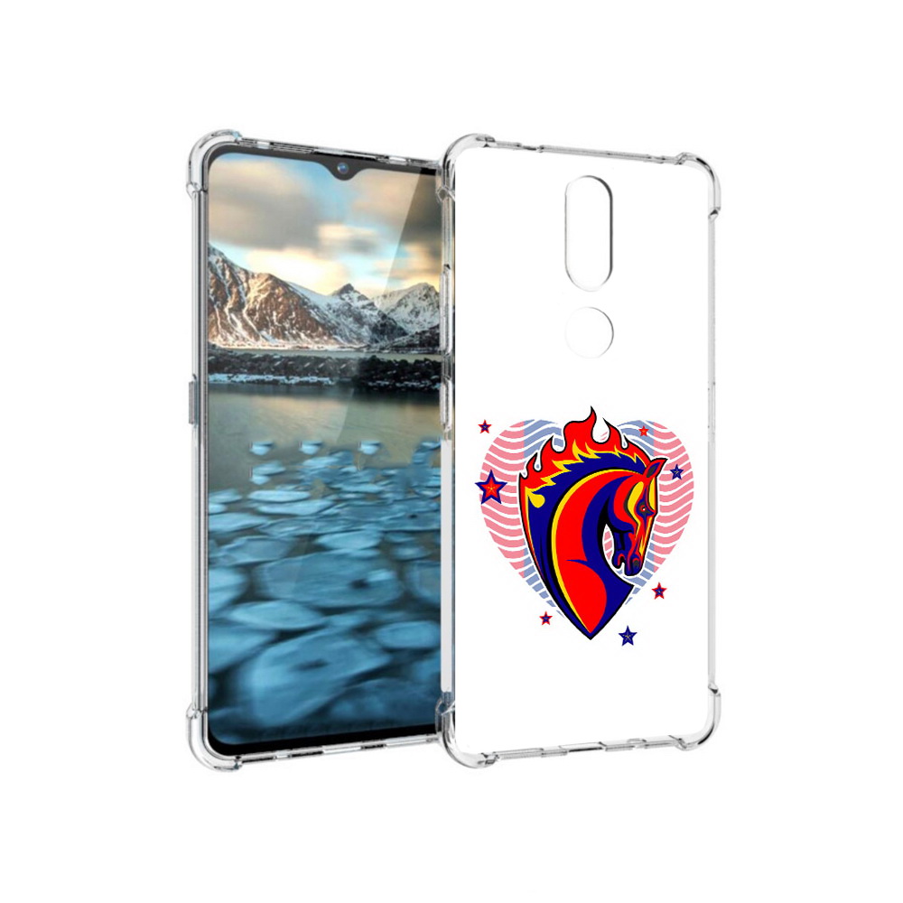 

Чехол MyPads Tocco для Nokia 2.4 ФК ЦСЛ Лошадь (PT227049.107.180), Прозрачный, Tocco