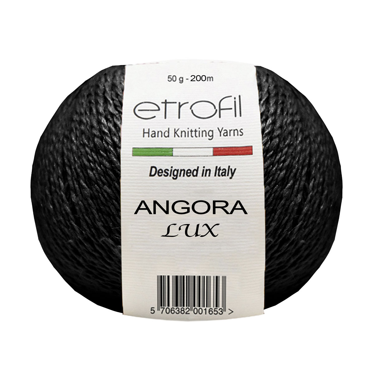 

Пряжа ETROFIL 'Angora Lux', 50 г, 200 м (70900 черный), 10 мотков