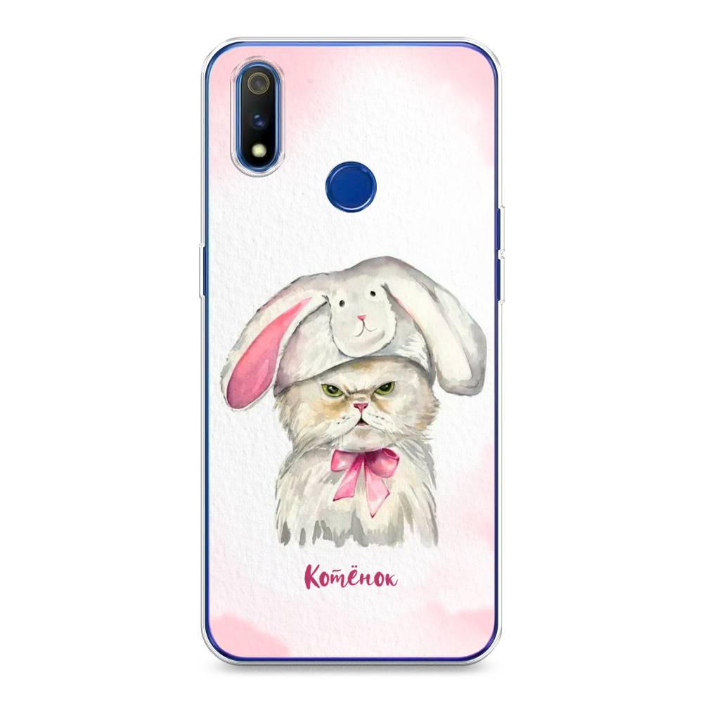 

Чехол на Realme 3 Pro "Мой котёнок", Розовый;серый, 251250-1
