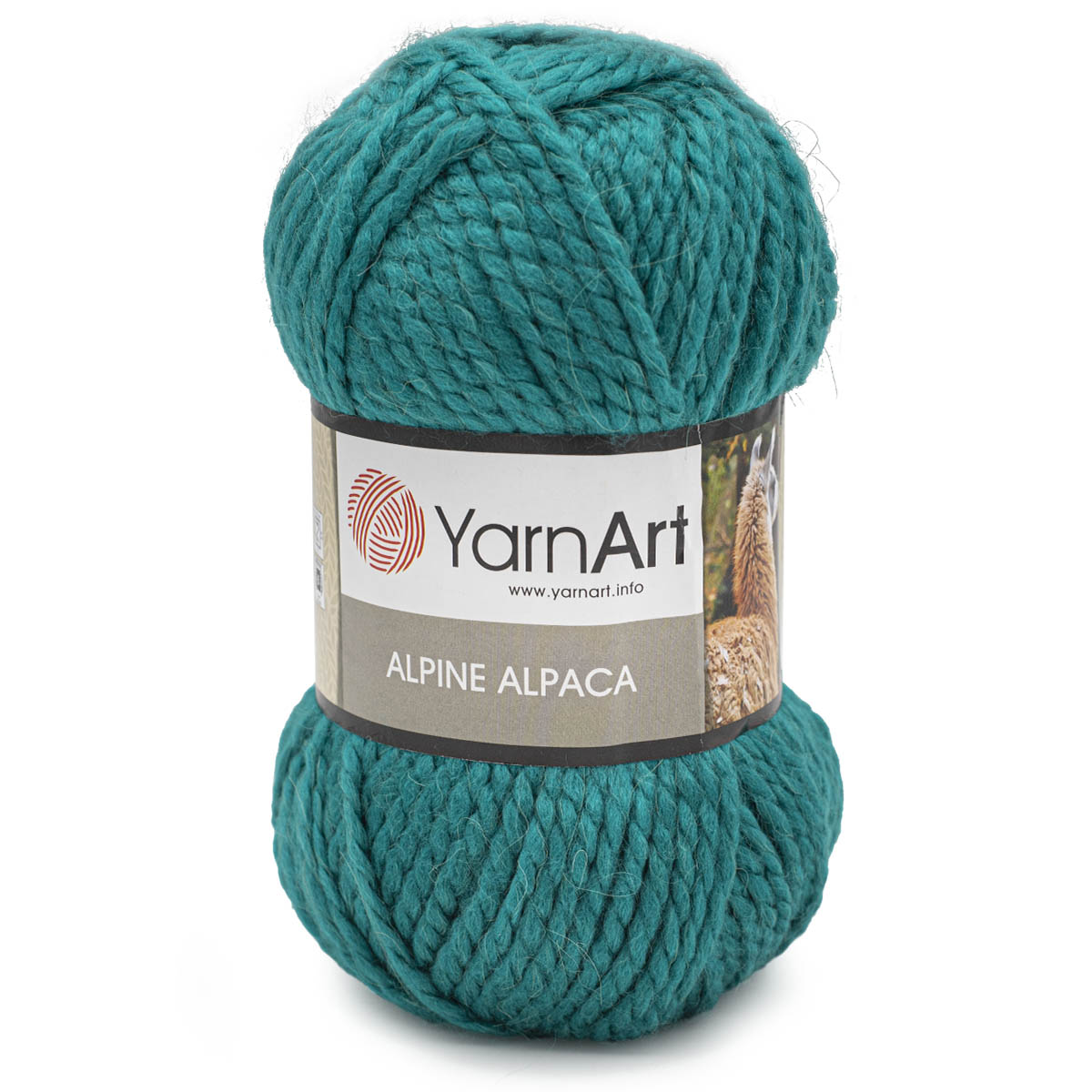 фото Пряжа yarnart 'alpine alpaca', 150 г, 120 м (альпака) (446 бирюзовый), 3 мотка