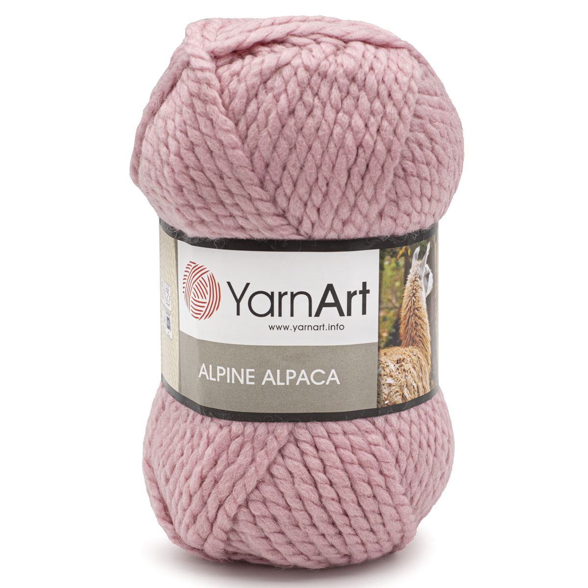 фото Пряжа yarnart 'alpine alpaca', 150 г, 120 м (альпака) (445 розовый), 3 мотка