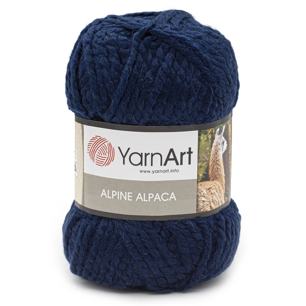 фото Пряжа yarnart 'alpine alpaca', 150 г, 120 м (альпака) (437 синий), 3 мотка