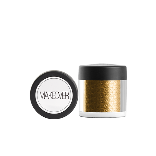Рассыпчатые тени Makeover Paris STAR POWDER Gold тени для век make up factory eye colors 03 серый песок белый