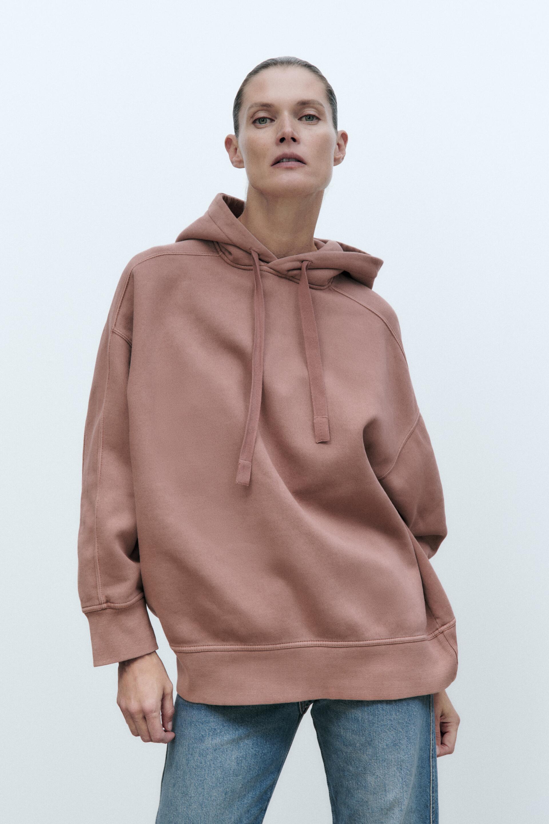 

Толстовка женская ZARA 08417452 розовая L (доставка из-за рубежа), 08417452