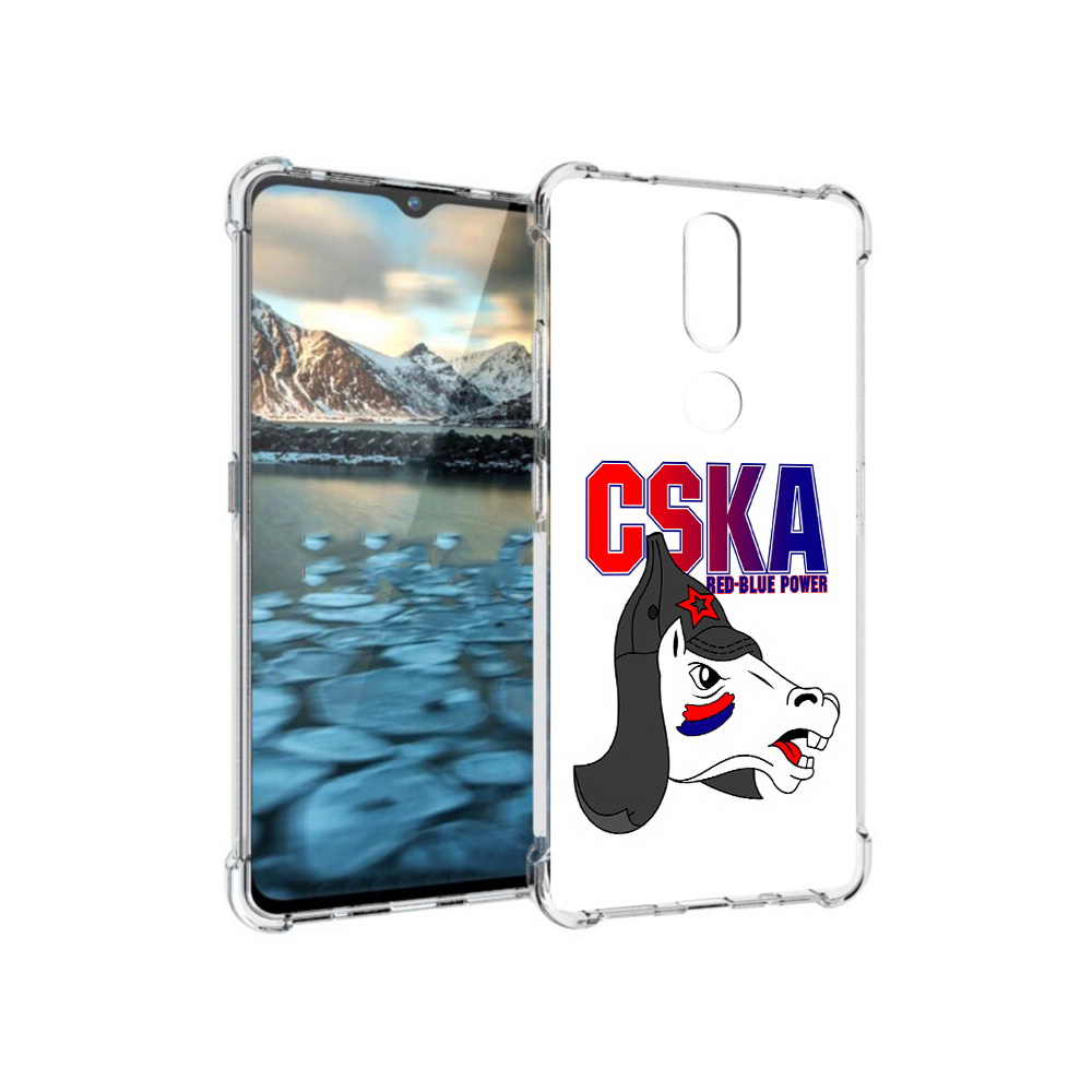 

Чехол MyPads Tocco для Nokia 2.4 ФК ЦСК лошадка россия (PT227049.107.179), Прозрачный, Tocco