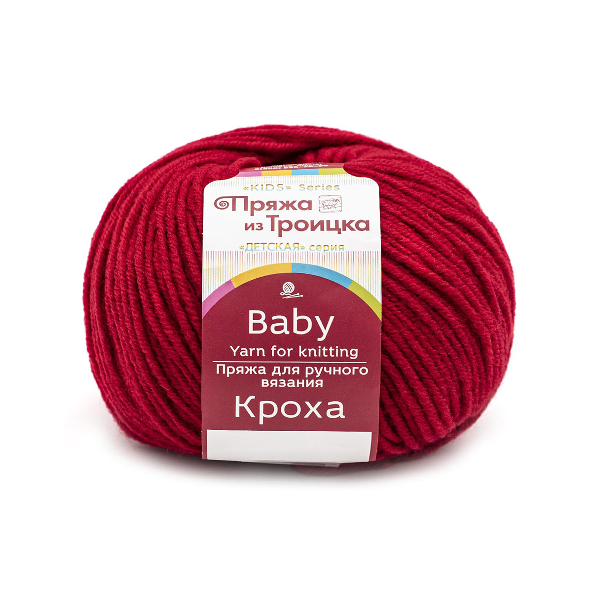 

Пряжа из Троицка 'Кроха' 50 г, 135 м (меринос, акрил) (06 красный), 10 мотков