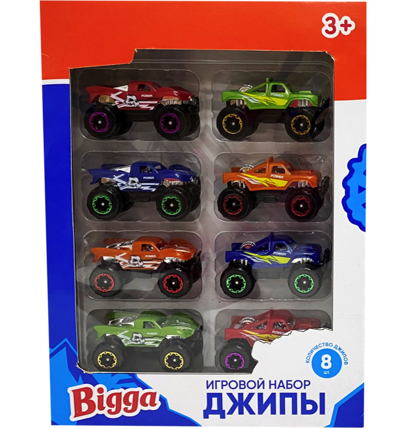 фото Машинки джипы bigga 8 шт