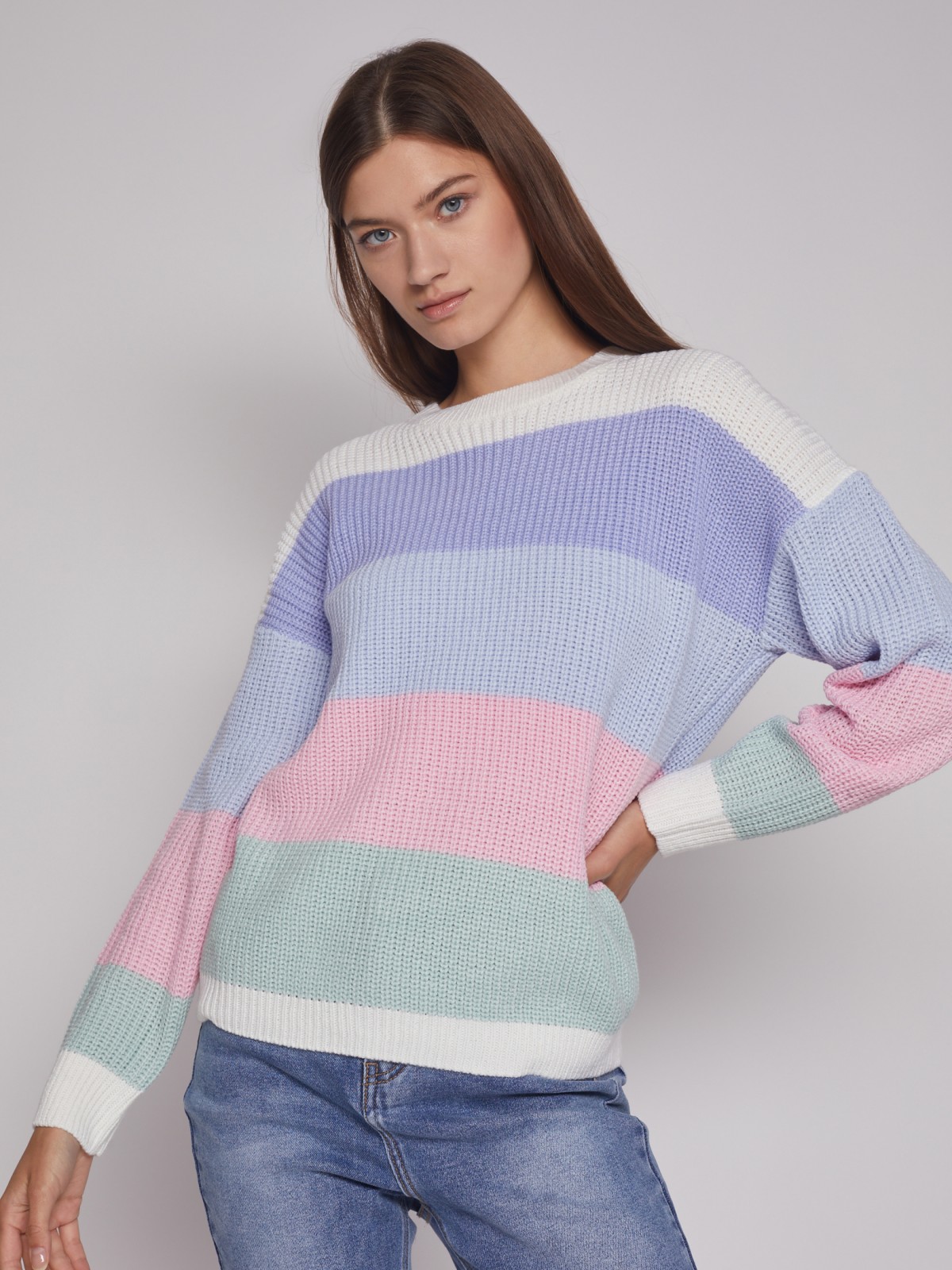 

Джемпер женский Zolla 22346143333 фиолетовый XS, 022346143333